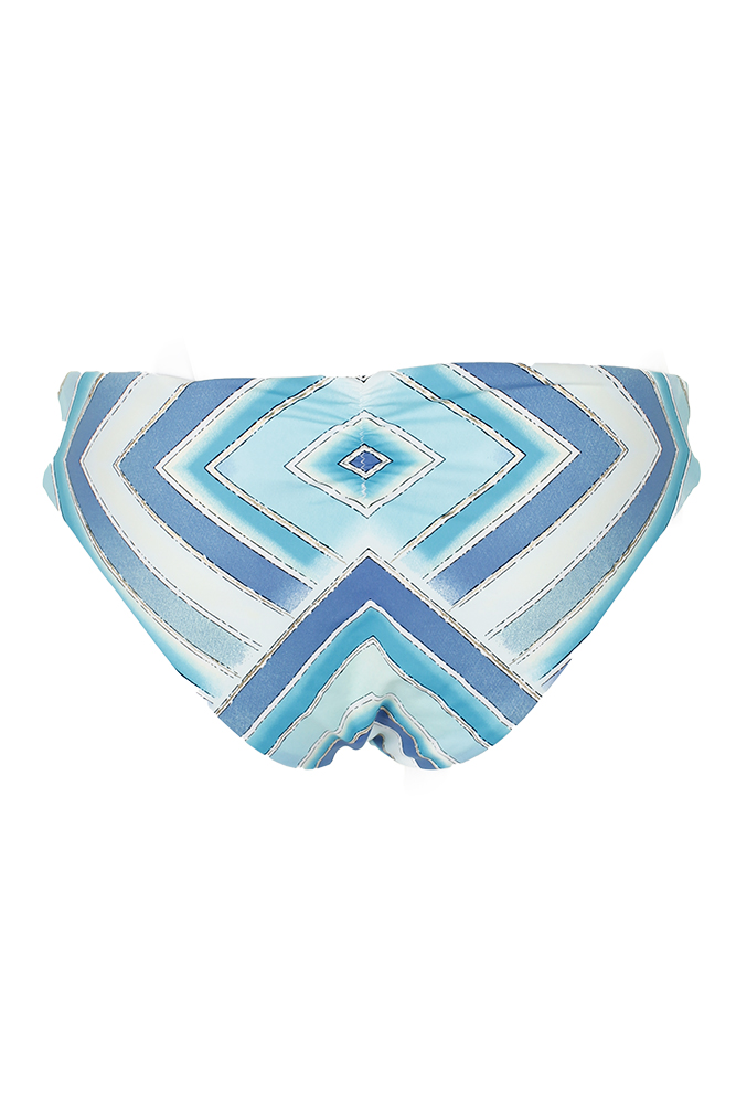 Bar Iii Blue Scarf Print Hardware Bikini Bottom M Ebay