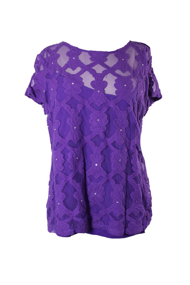 vivid purple shirt