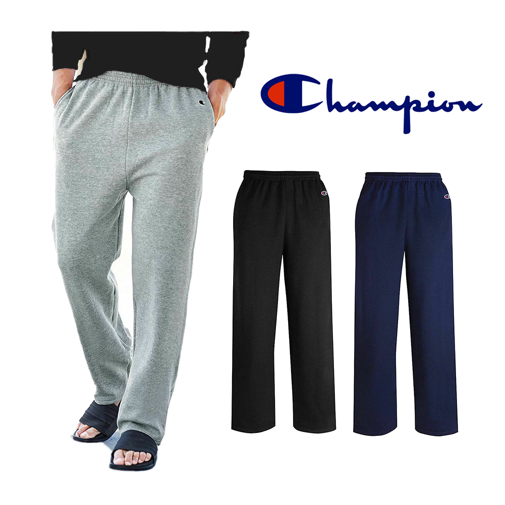 champion open bottom sweatpants