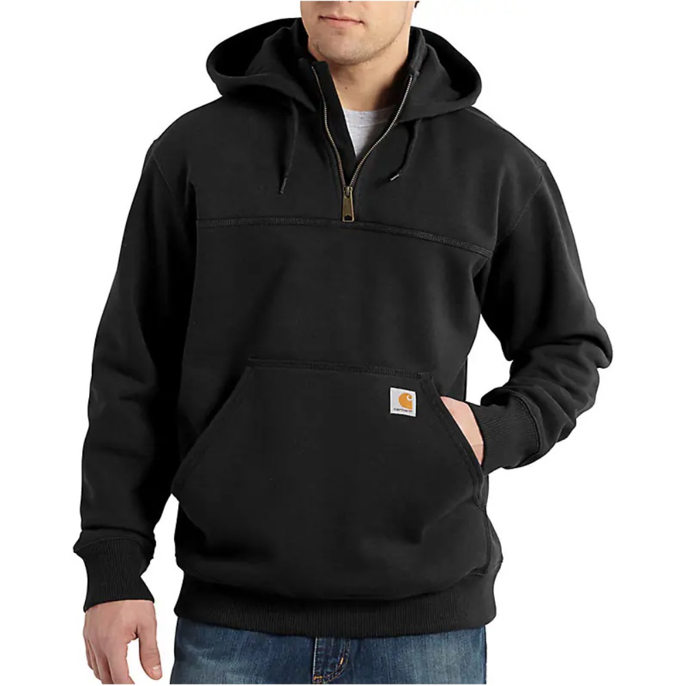 Carhartt Mens Hoodie Heavyweight Rain Defender Loose Fit Quarter-Zip ...