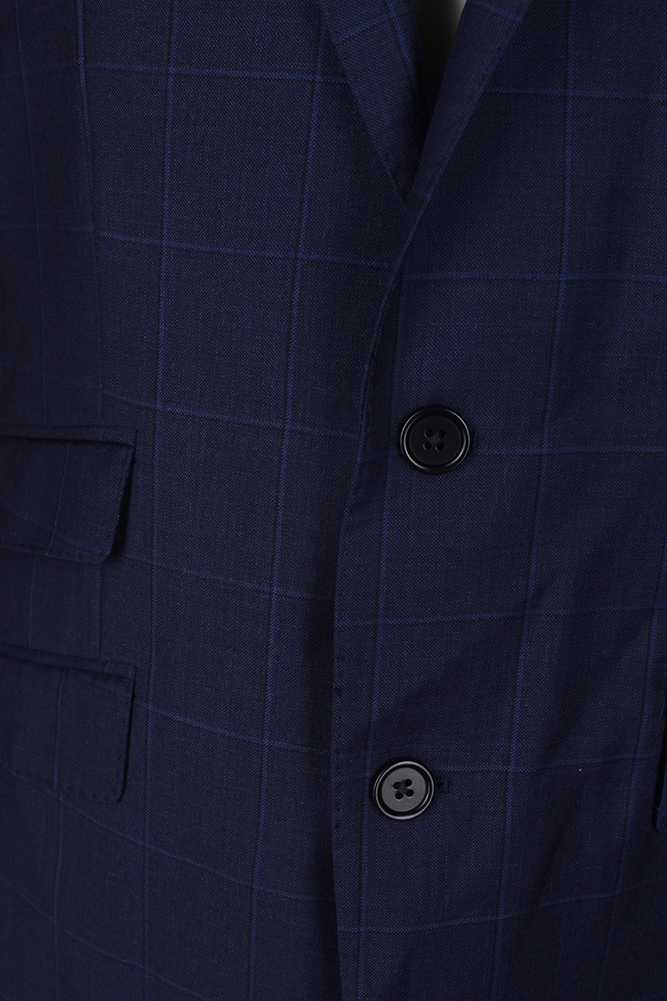 Tallia Mens Blue Windowpane Slim-Fit Jacket 36S MSRP $350 | eBay