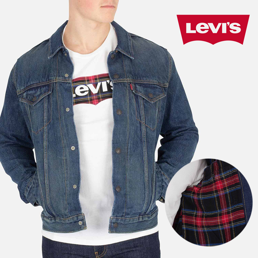 mens black levis denim jacket