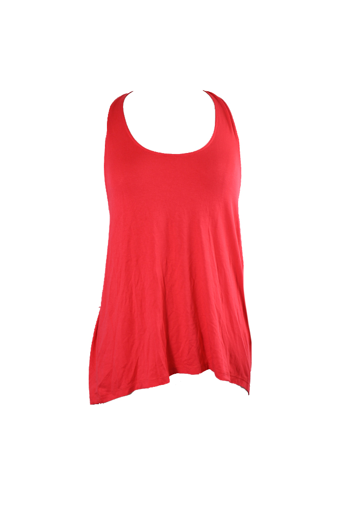 Michael Michael Kors Red T-Back High-Low Active Tank Top XS