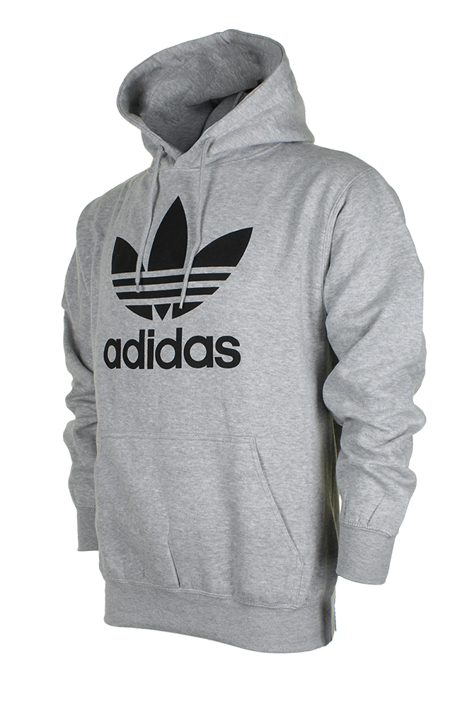 Adidas Men's Trefoil Logo Graphic Pouch Pocket Pullover Hoodie | eBay