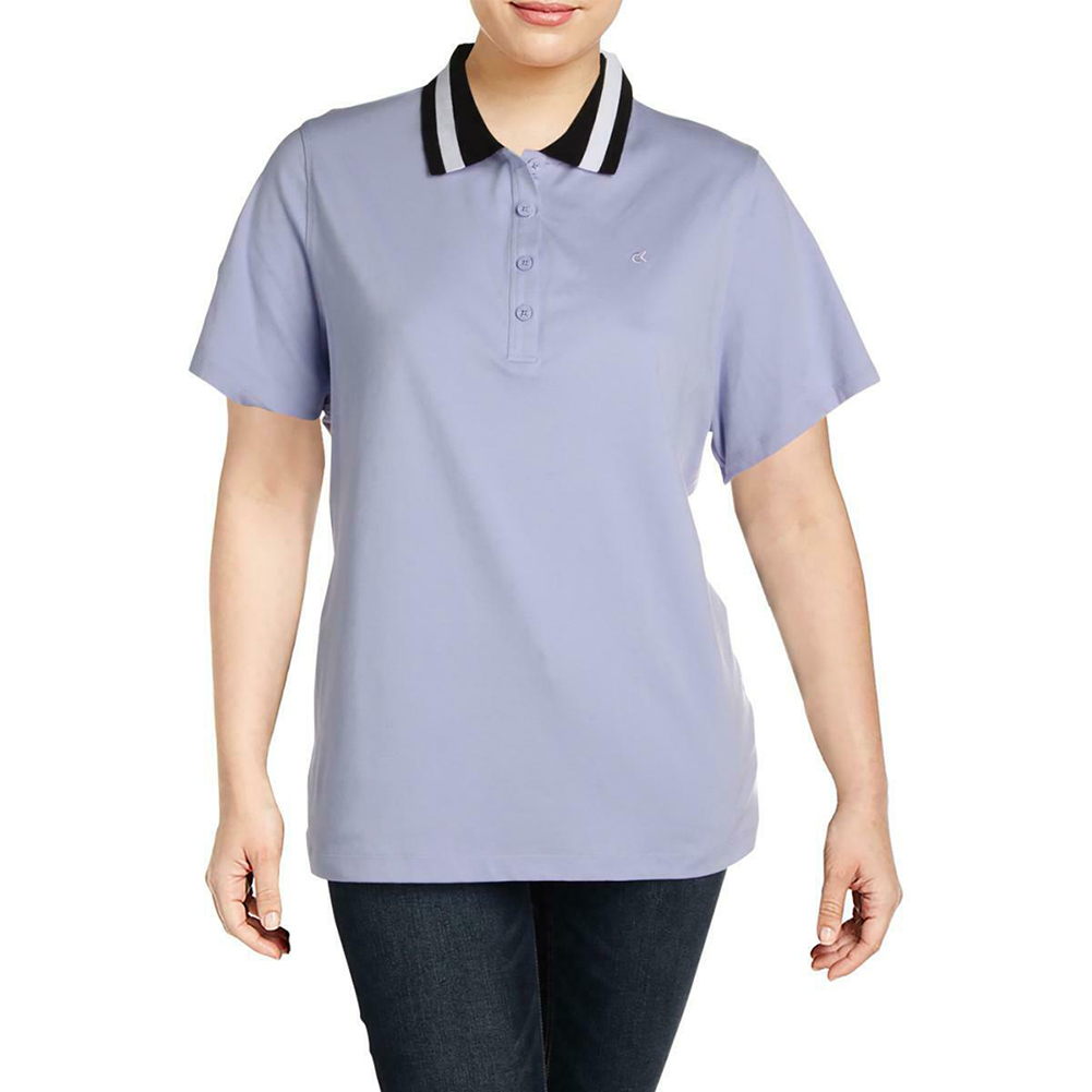 Calvin Klein Plus Size Purple Short Sleeve Golf Active Polo Shirt 3X | eBay