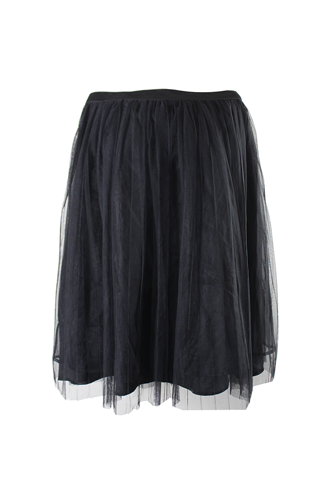 City Chic Trendy Plus Size Черная плиссированная юбка-трапеция 14W