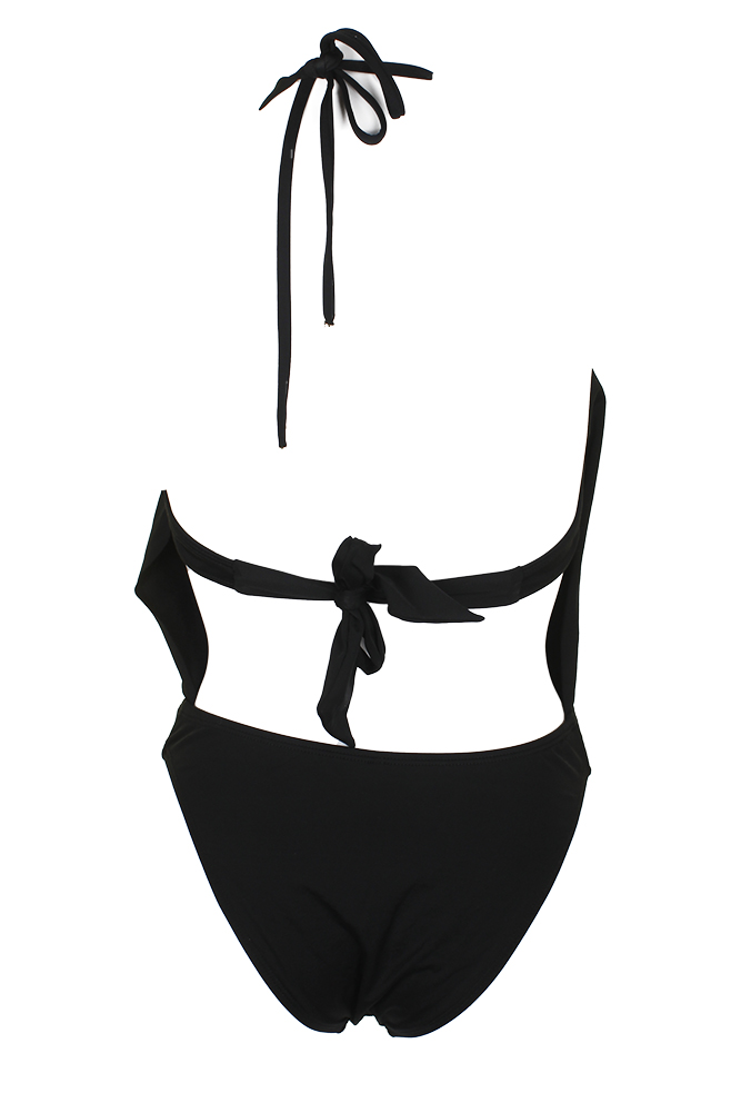 Bar Iii Black Blouson Monokini One-Piece Swimsuit S MSRP:$88 ...
