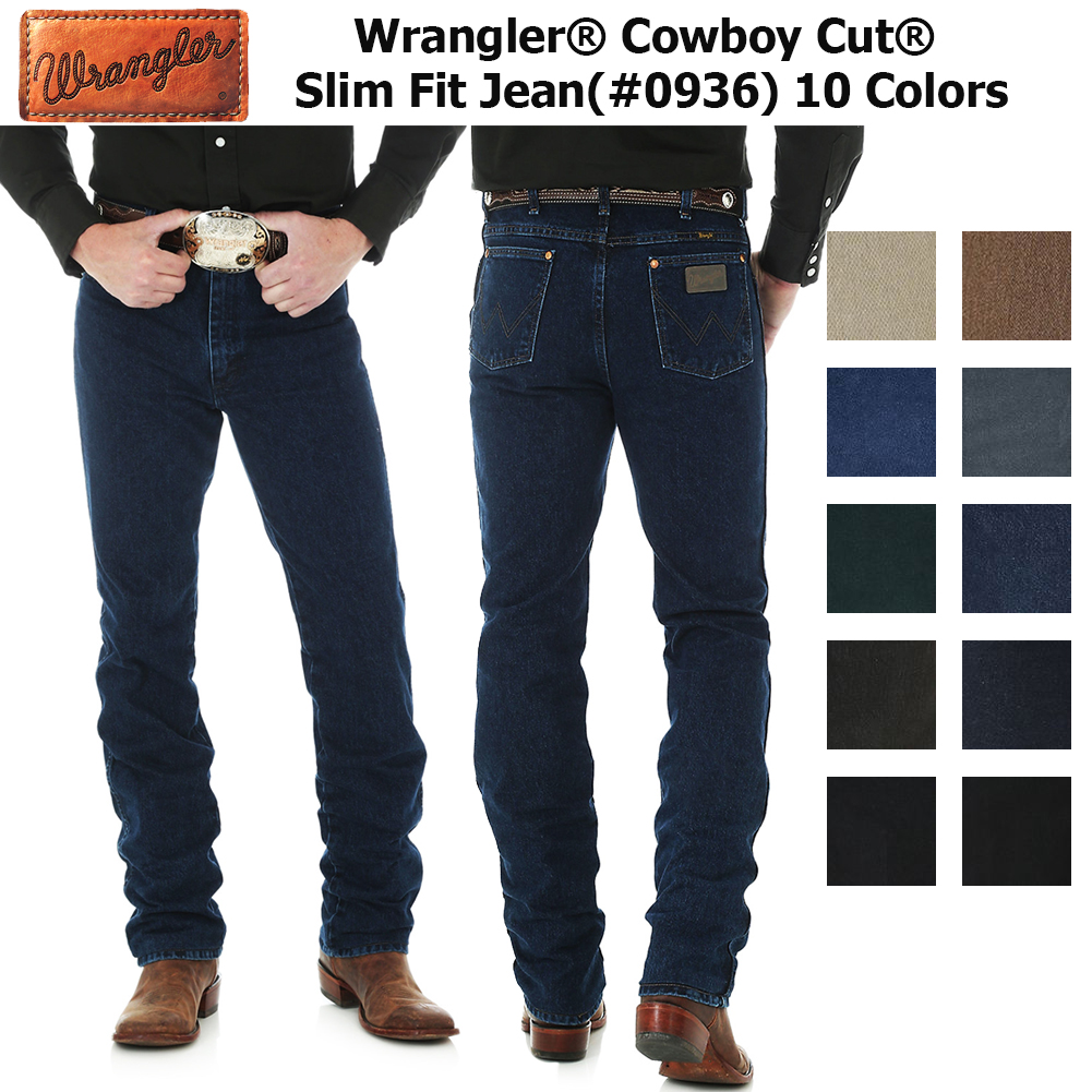 Мужские зауженные джинсы Wrangler 0936 Cowboy Cut