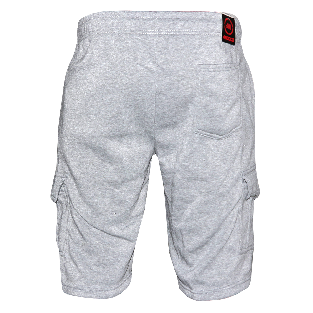 mens sweat cargo shorts