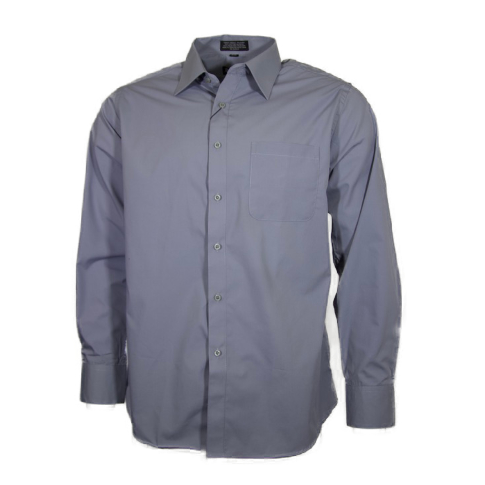 Men's Long Sleeve Dress Shirt Button Up Solid Color Classic Formal ...