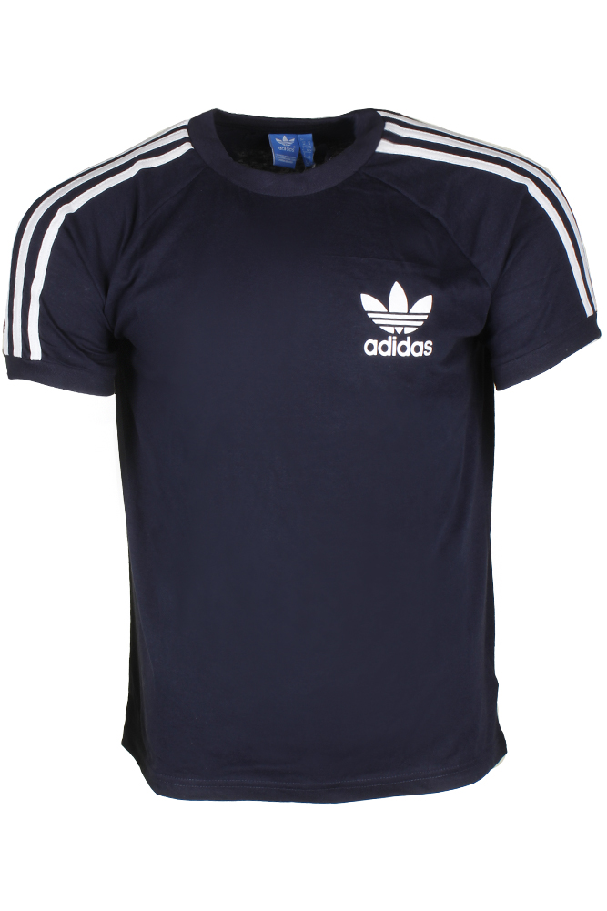Adidas Men's Original Short Sleeve 3 Stripe Essential California T-Shirt