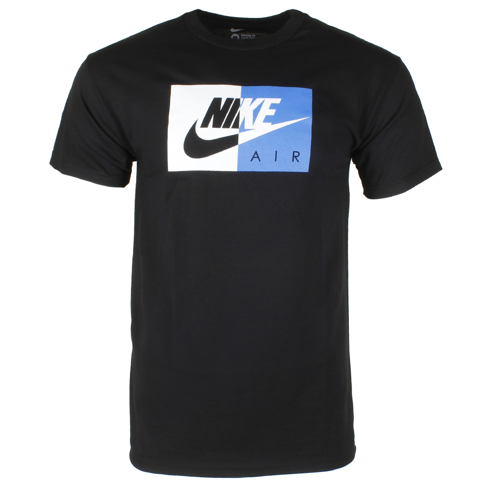 thumbnail 4  - Nike Air Men&#039;s Athletic Short Sleeve Color Blocked Logo Gym Graphic T-Shirt
