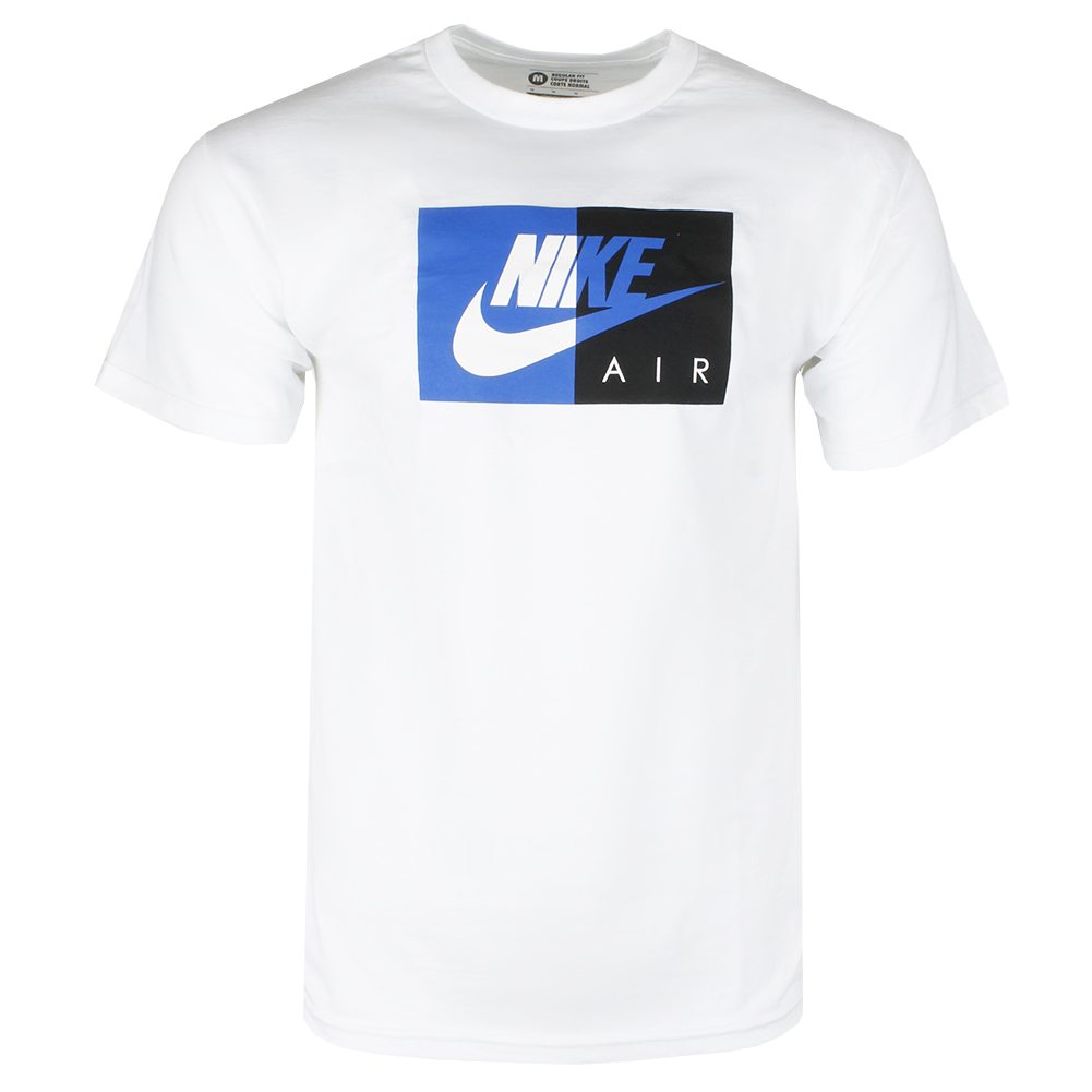 thumbnail 10  - Nike Air Men&#039;s Athletic Short Sleeve Color Blocked Logo Gym Graphic T-Shirt