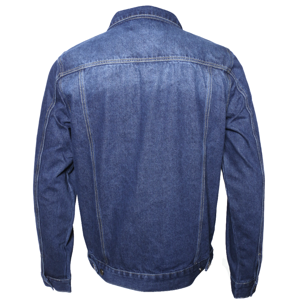 Mens Denim Jean Jacket Button Up Slim Fit Premium Cotton DBFL | eBay
