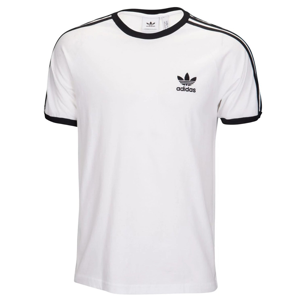 Adidas Men's Original Embroidered Trefoil 3 Stripe California T-Shirt ...