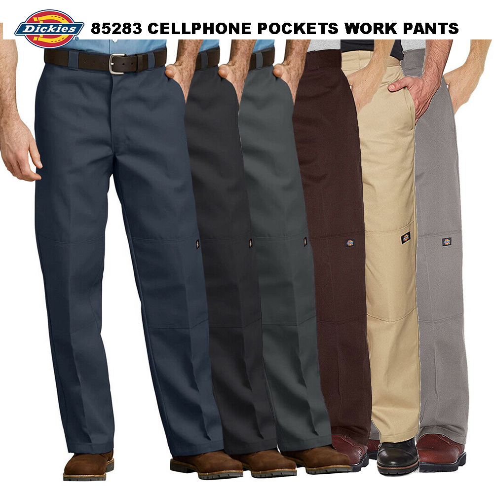 thumbnail 1 - Dickies Men&#039;s 85283 Loose Fit Double Knee Cell Phone Pocket Work Pants