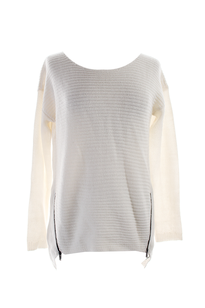 double zipper sweater