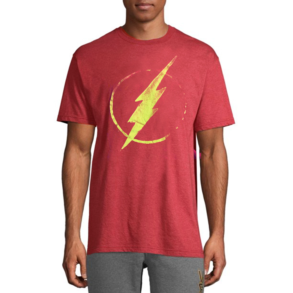 DC Comics Men's T-Shirt Casual Character Design Crew Neck Short Sleeve Tee