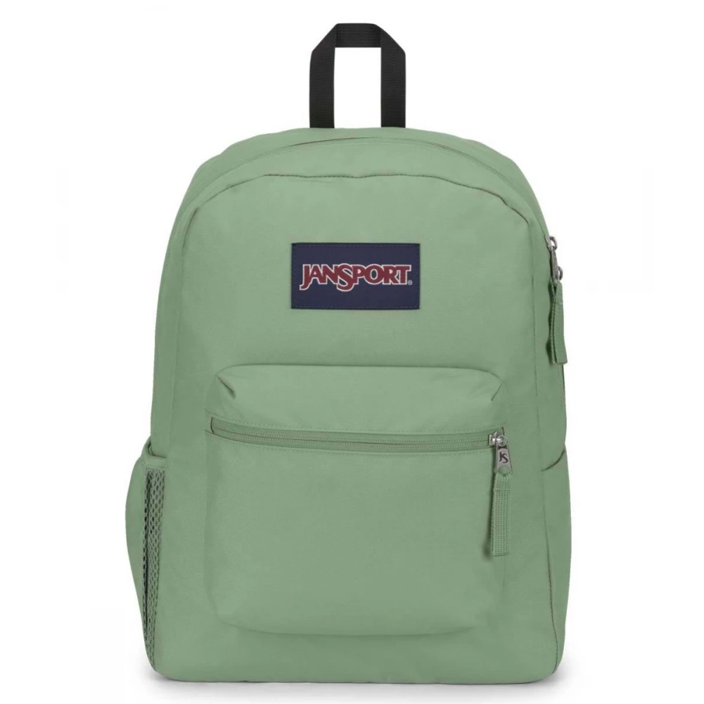 Color:Loden Frost:JanSport Cross Town 100% Authentic School Backpack With Front Pocket 13x8.5x17