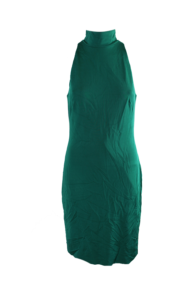 turtleneck jersey dress