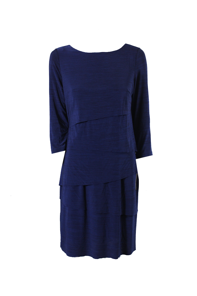 tahari navy gown