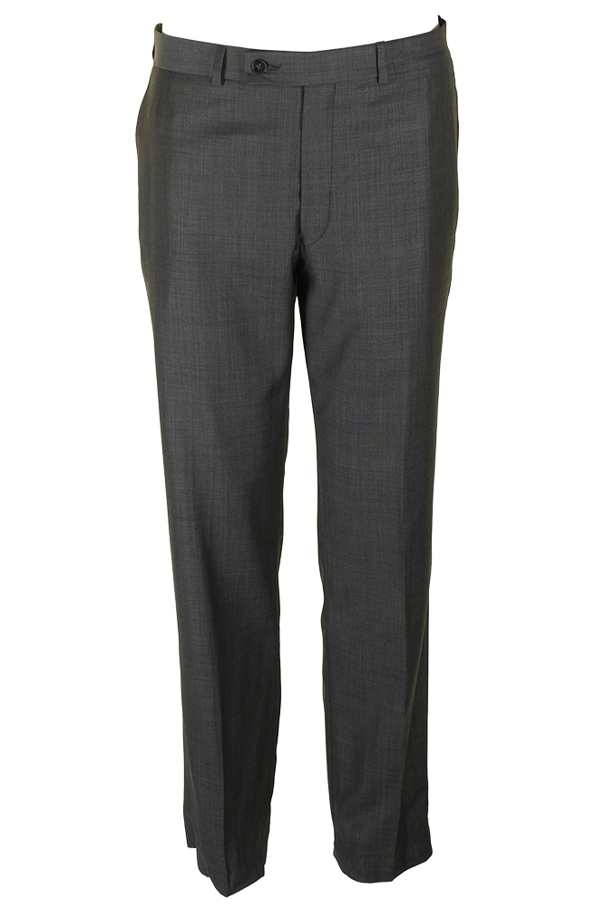 Calvin Klein Charcoal Slim-Fit Creased Dress Pants 33 776058624061 | eBay
