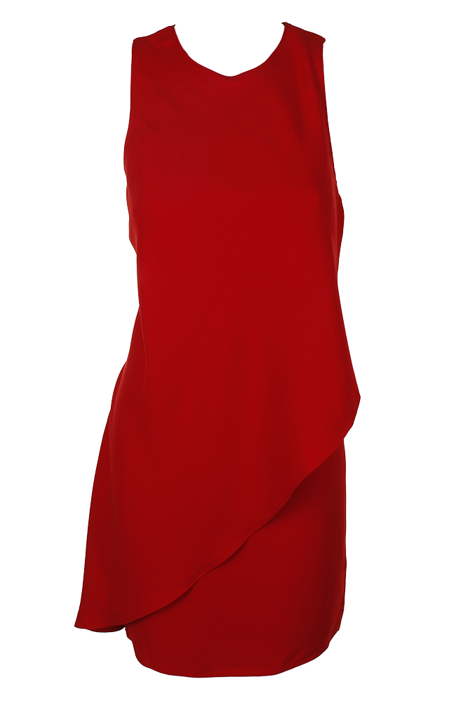 ralph lauren sleeveless portrait collar draped gown