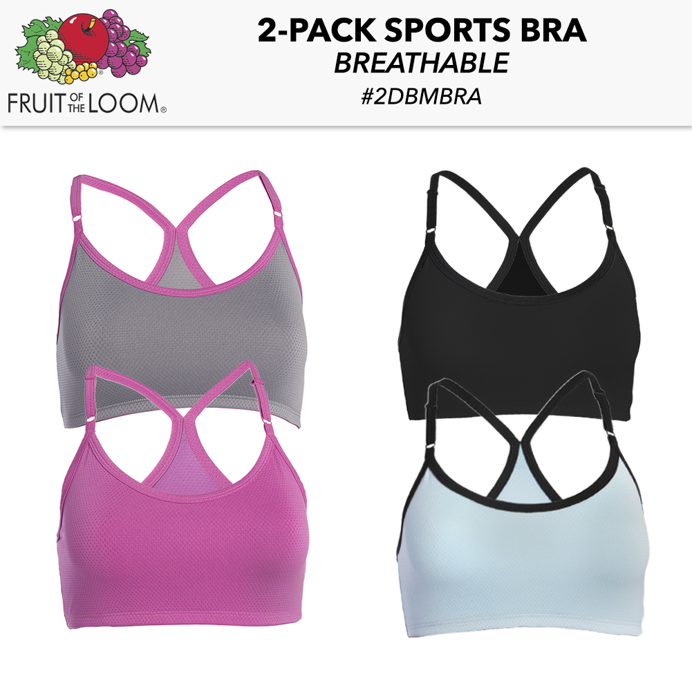 fruit of the loom signature sports bra