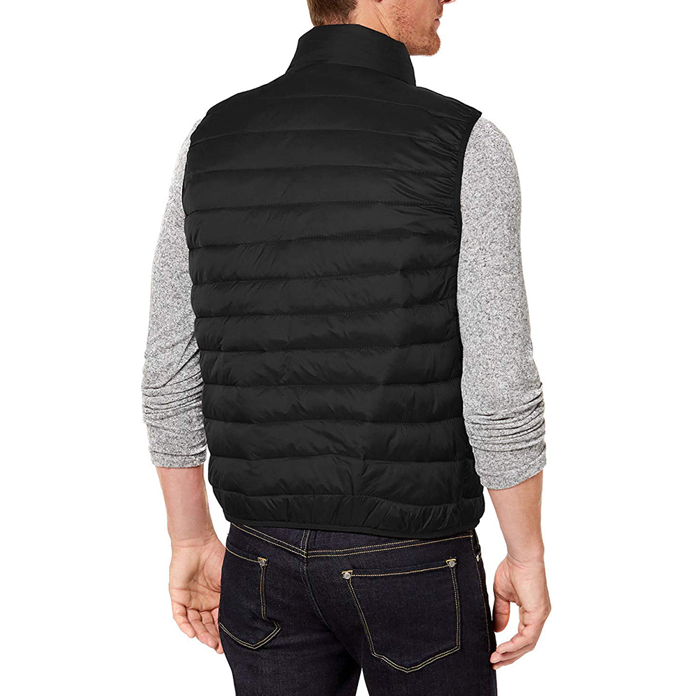 Maximos Men's Sleeveless Zip Up Front Pocket Mock Neck Puffy Vest | eBay